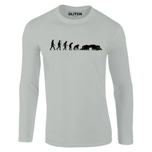 Reality Glitch Evolution of Rugby Mens T-Shirt - Long Sleeve