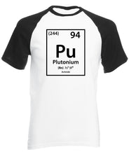 Reality Glitch Plutonium Element Periodic Table Mens Baseball Shirt