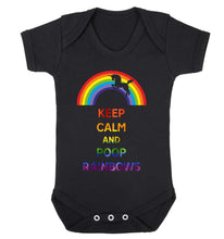 Reality Glitch Keep Calm and Poop Rainbows Kids Babygrow