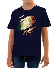 Reality Glitch Torn Ireland Flag Kids T-Shirt