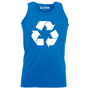 Reality Glitch Recycling Symbol Mens Vest