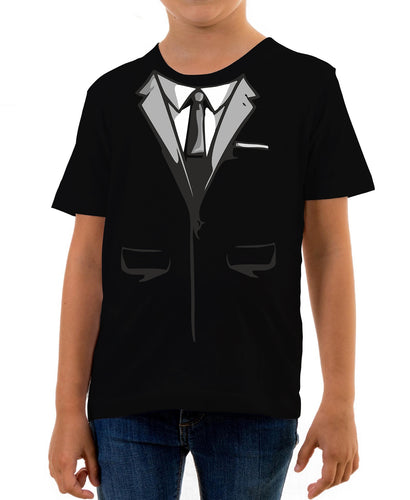 Reality Glitch Secret Agent Suit Kids T-Shirt