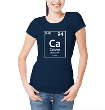 Reality Glitch Carbon Element Periodic Table Womens T-Shirt