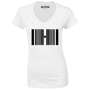 Reality Glitch Doppler Effect Womens T-Shirt - V-Neck