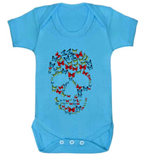 Reality Glitch Butterfly Skull Kids Babygrow