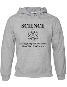 Reality Glitch Science Making Religion Look Stupid Mens Hoodie