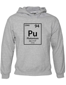 Reality Glitch Plutonium Element Periodic Table Mens Hoodie