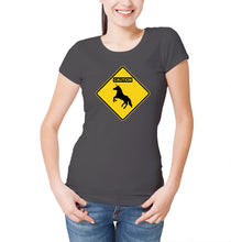 Reality Glitch Caution Unicorns Womens T-Shirt