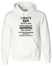 Reality Glitch I Don't Run Mens Hoodie