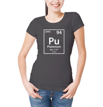 Reality Glitch Plutonium Element Periodic Table Womens T-Shirt