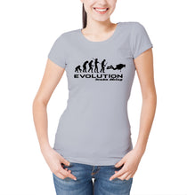 Reality Glitch Evolution of Scuba Diving Womens T-Shirt
