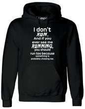 Reality Glitch I Don't Run Mens Hoodie