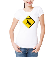 Reality Glitch Caution Unicorns Womens T-Shirt