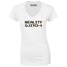 Reality Glitch CMYK RGB Reality Glitch Print Womens T-Shirt - V-Neck