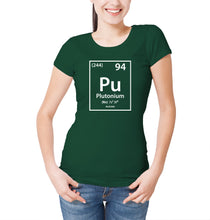 Reality Glitch Plutonium Element Periodic Table Womens T-Shirt
