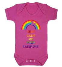 Reality Glitch Keep Calm and Poop Rainbows Kids Babygrow