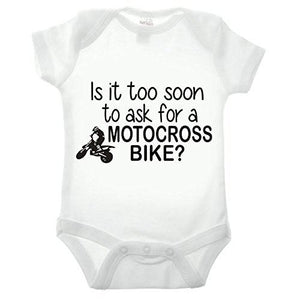 Is It Too Soon To Ask For A Motorcross Bike Short Sleeve Babygrow