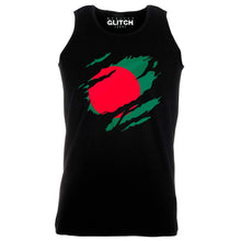 Reality Glitch Torn Bangladesh Flag Mens Vest