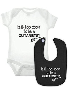 Guitarist Babygrow and Bib Double Pack