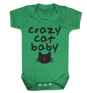 Crazy Cat Baby Babygrow