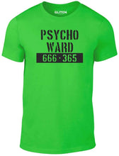 Men's Irish Green T-shirt With a Psycho ward Printed Design