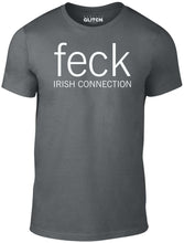 Men's Dark Grey T-Shirt With a  Feck Irish Connection  Printed Design