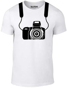 Men's White T-shirt With a  Printed Design