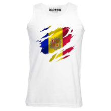 Reality Glitch Torn Andorra Flag Mens Vest