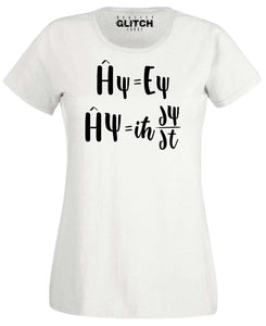 Reality Glitch Schrodingers Equation Womens T-Shirt