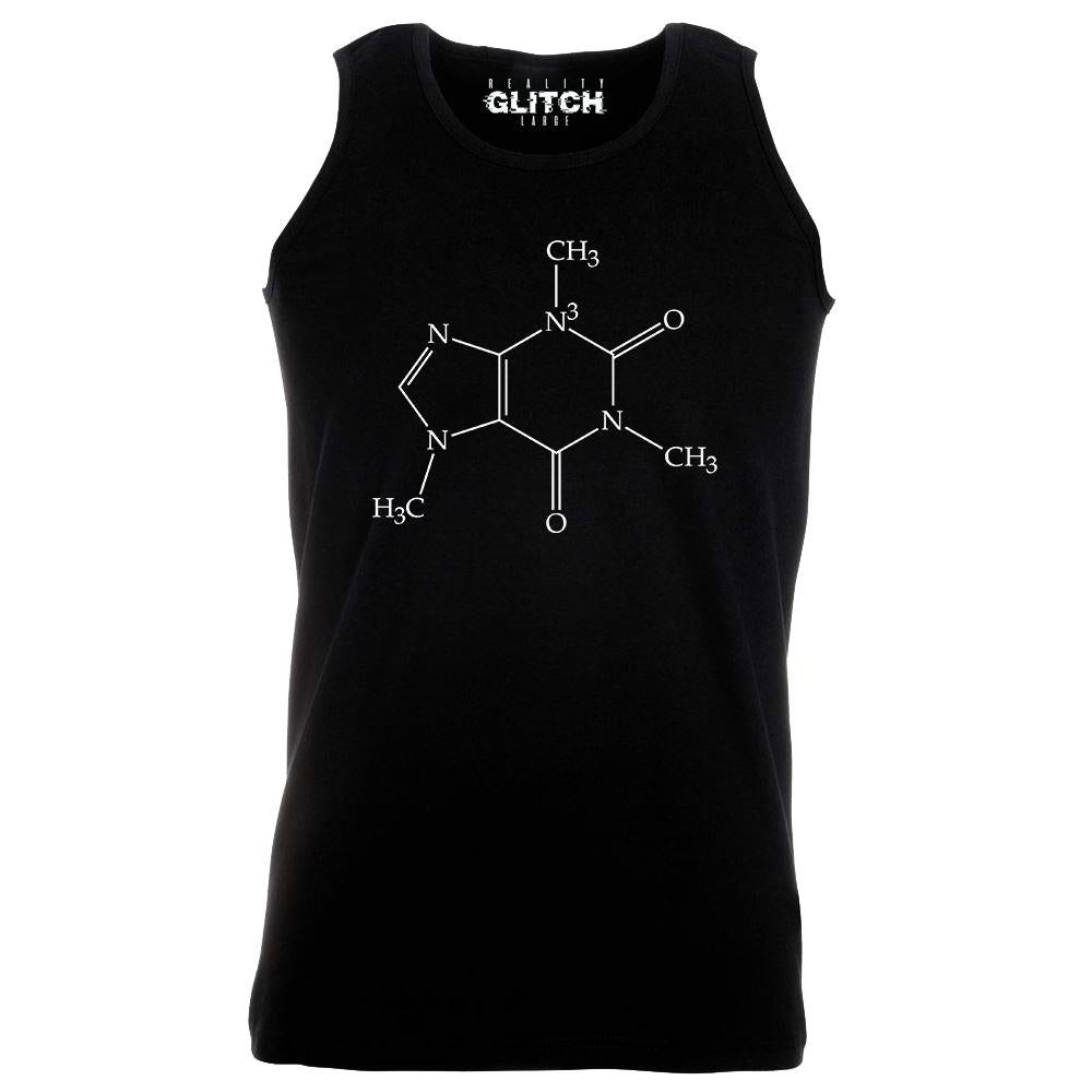 Reality Glitch Caffeine Molecule Mens Vest
