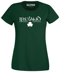 Women's Irish Clover Fitted T-Shirt