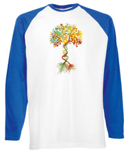 Reality Glitch Tree of Life Mens Baseball Shirt - Long Sleeve