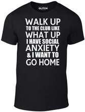 Men's Black T-shirt With a Funny Slogan Printed Design