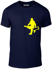 Men's Navy Blue T-shirt With a Sasquatch Printed Design