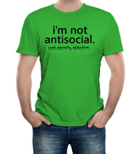 Reality Glitch I'm Not Antisocial Mens T-Shirt