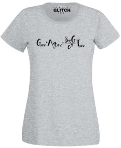 Reality Glitch Einstein's Field Equations Womens T-Shirt