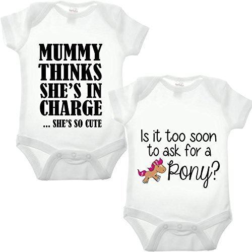 Cute Baby Double Pack Babygrow