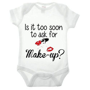 Is It Too Soon To Ask For Make-Up Short Sleeve Babygrow