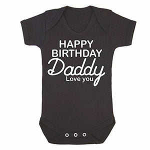 Happy Birthday Daddy Short Sleeve BabyGrow