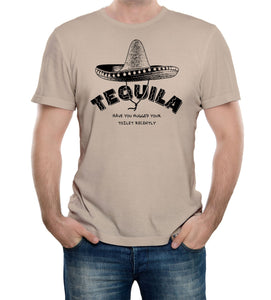 Reality Glitch Tequila Have You Hugged Your Toilet Recently? Mens T-Shirt