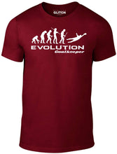 Men's Bottle Green T-Shirt With a  Evolution of Goalkeeper  Printed Design