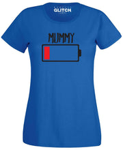Reality Glitch Mummy Battery Empty Womens T-Shirt