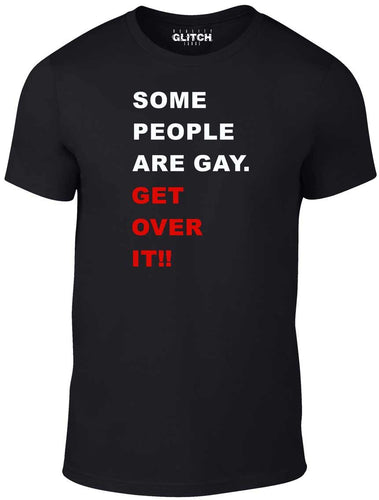 Men's Black T-shirt With a LGBT Printed Design