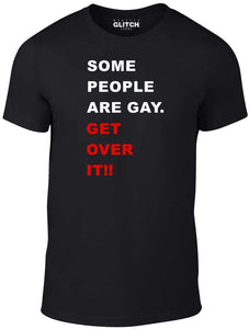 Men's Black T-shirt With a LGBT Printed Design