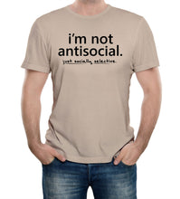 Reality Glitch I'm Not Antisocial Mens T-Shirt