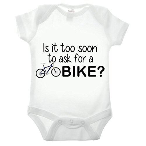 Is It Too Soon To Ask For A Bike Short Sleeve Babygrow