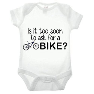 Is It Too Soon To Ask For A Bike Short Sleeve Babygrow