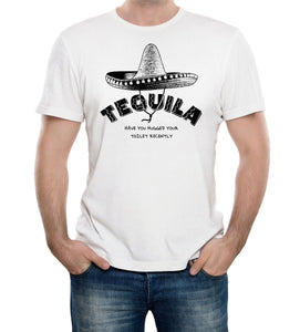 Reality Glitch Tequila Have You Hugged Your Toilet Recently? Mens T-Shirt