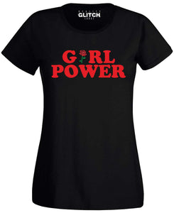 Women's Girl Power Rose T-shirt