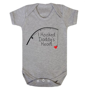 I Hooked Daddy's Heart Babygrow